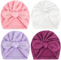 DRESHOW BQUBO Newborn Baby Bow Knot Turban Hat Hospital Hat Baby Infant Beanie by DRESHOW