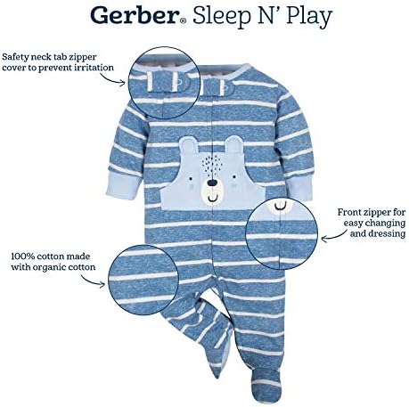 Gerber Baby Boys’ 2-Pack Sleep ‘N Play Pajamas - Image 4