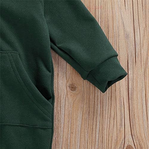 FYBITBO Infant Baby Boys Girls Clothing Zipper Hooded Jumpsuit Romper Long - Image 6