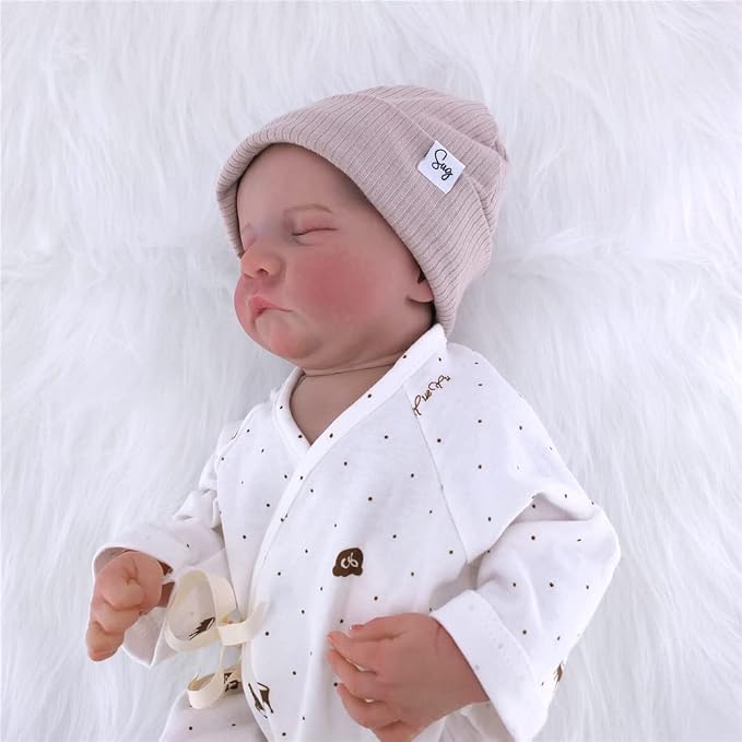 Jersey Beanie Hat for Newborn Baby Boys Girls Silky Satin Lined Hats Bonnet - Image 4