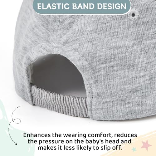 Durio Baby Baseball Cap UPF 50+ Infant Sun Hat Elastic Back 0-12 Months - Image 3