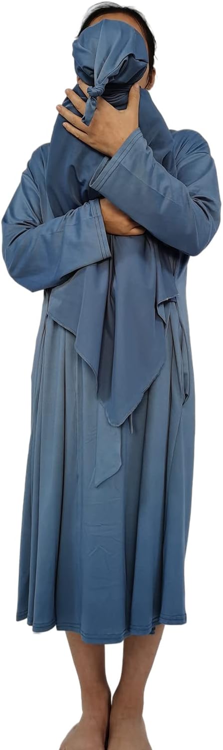 SUFEINI Maternity Robe and Matching Baby Swaddle Blanket Set, Mommy Robe - Image 5