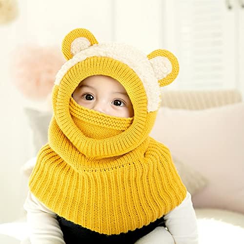 Baby Winter Hat Scarf Set, Unisex Infant Toddler Kids Hat Scarf - Image 2