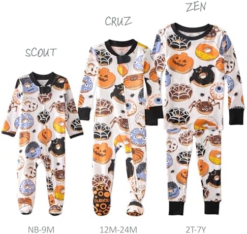Butterblu Scout Sleep & Play 100% Organic Cotton Footed Zip Front PJs | GOTS - Image 4