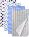 Gina Era Cotton Flannel Receiving Blankets Baby 4 Pcs, Baby Swaddle Blankets by GinaEra