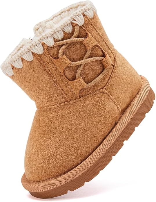 BMCiTYBM Girls Boys Snow Boots Warm Winter Fur Lined Baby Shoes (Infant/Toddler/Little Kid)