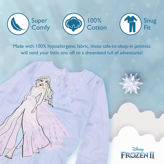Disney Unisex Kids' 6-piece Snug-fit Cotton Matching Comfortable Pajama Set - Image 3