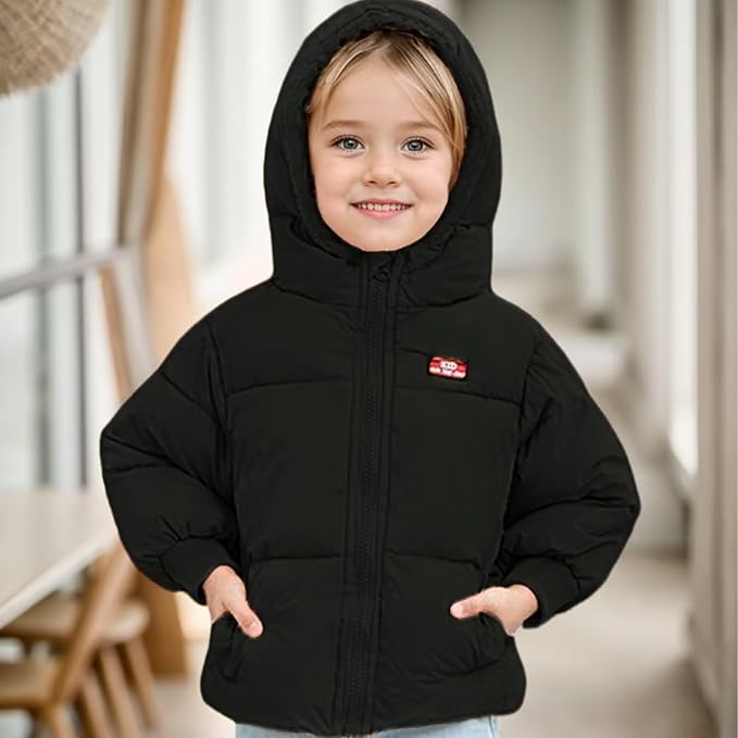 Baby Winter Coats Toddler Hooded Jackets Cotton Warm Lined Puffer Outerwear - Image 2