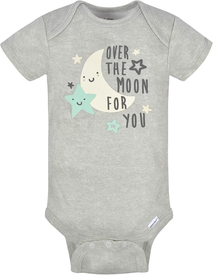 Gerber Baby Boys & Girls 8-Pack Short Sleeve Onesies Bodysuits - Image 2