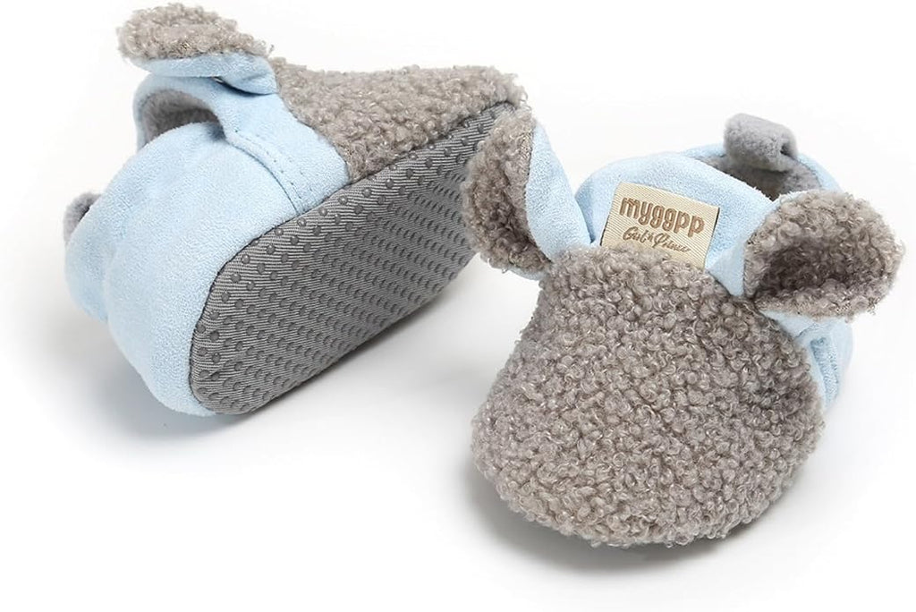 Baby Boys Girls Cotton Booties Non Skid Soft Sock Boots Infant Slippers Newborn - Image 6