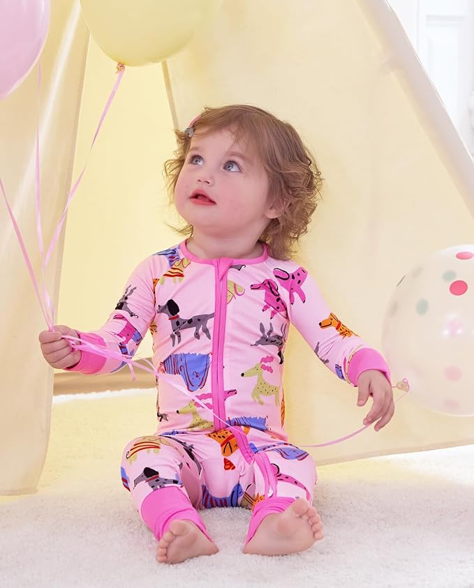 babee Reshinee Viscose derived from bamboo Baby Pajamas Convertible Footie - Image 4