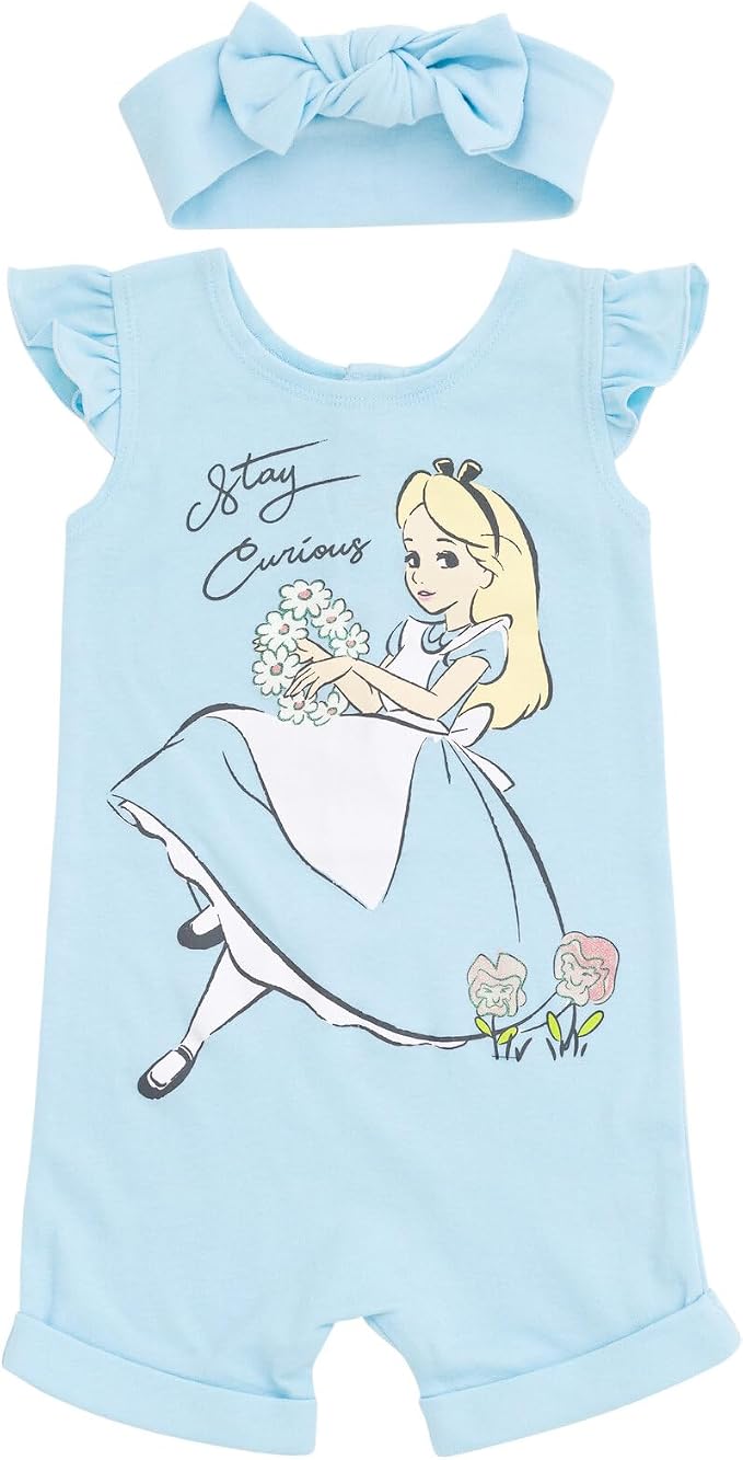 Disney Romper and Headband Outfit Set Newborn to Little Kid Sizes by Disney