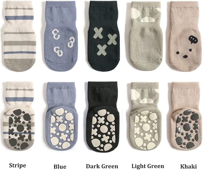 Exegawe Toddler Non Slip Socks, Cute Baby Socks - Image 3
