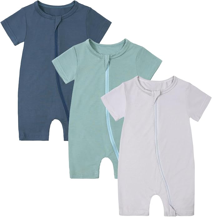 OPAWO Bamboo Sleepers for Baby Boy Pajamas Bamboo Pajamas Baby Romper 0-24M | 2 by OPAWO