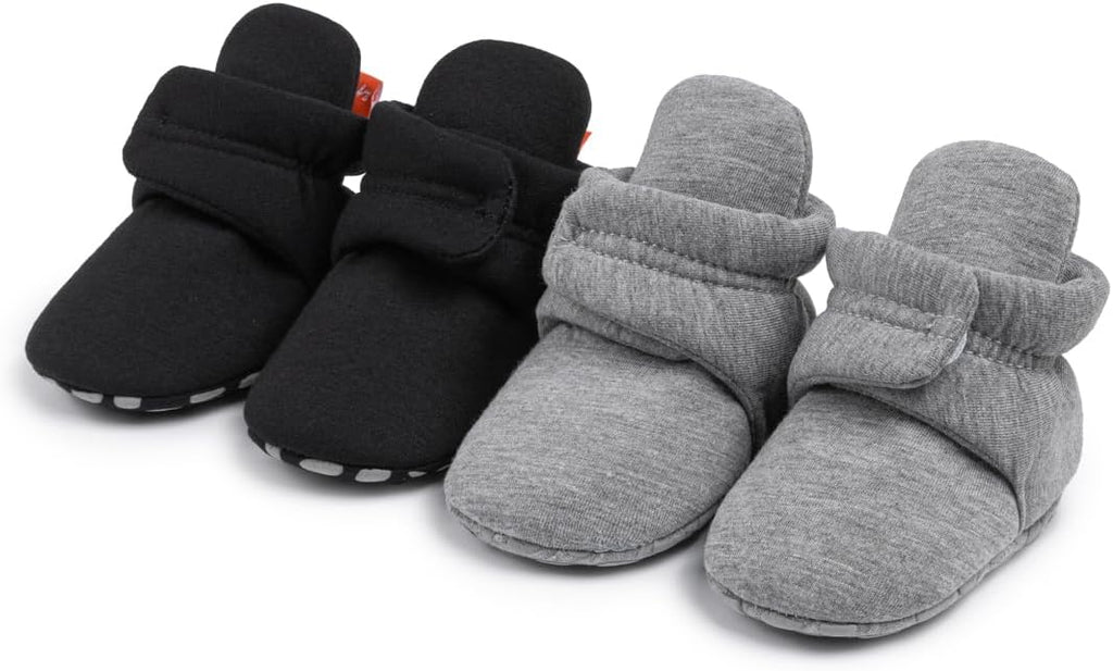 Sawimlgy Newborn Infant Baby Girl Boy Cotton Booties Stay On Sock Slippers Soft by Sawimlgy