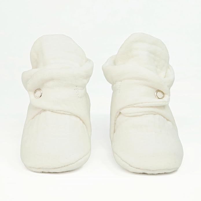 Ella Bonna Baby Booties Organic Cotton Muslin Newborn Baby Slippers Baby Boy - Image 7