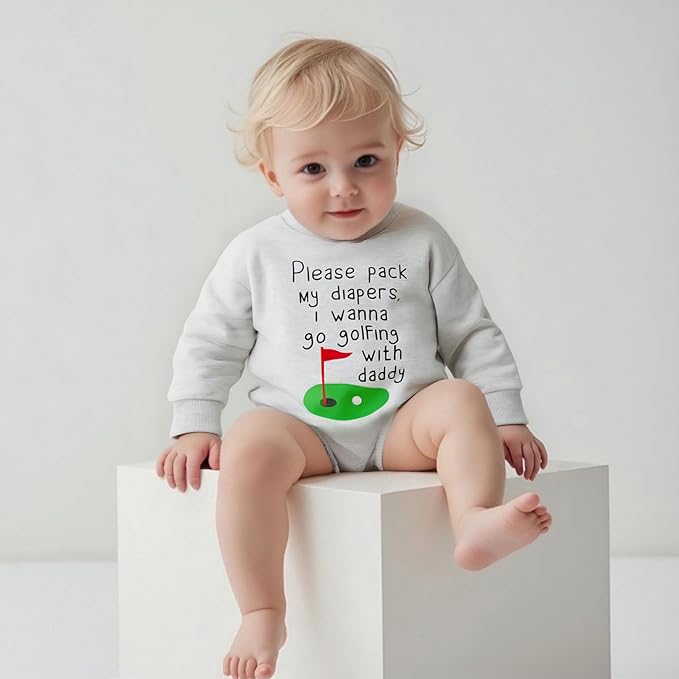 VISGOGO Newborn Infant Baby Boy Girls Oversized Romper Little Dude Sweater Onesie Coming Home Outfit Neutral Clothes
