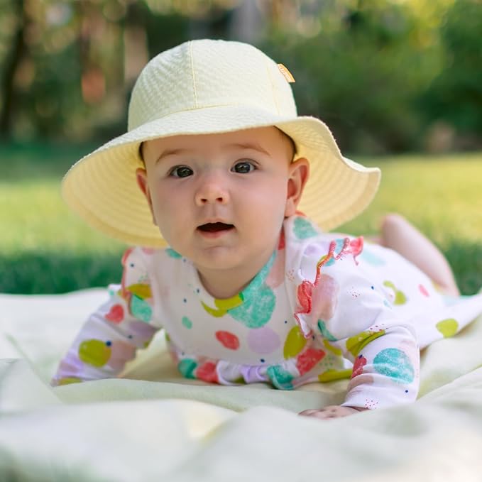HONGTEYA Baby Sun Hat Wide Brim Adjustable Toddler Beach Bucket Hat | Soft - Image 6