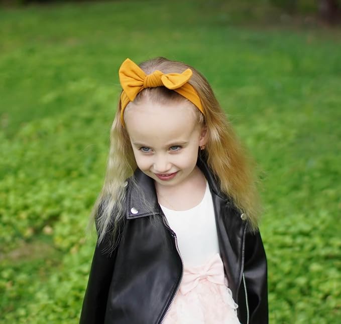 Baby Girl Headbands-Infant, Toddler Cotton Handmade Hairbands - Image 8