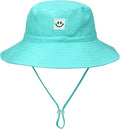 Baby Sun Hat Smile Face UPF 50+ Toddler Bucket Hat by MaxNova