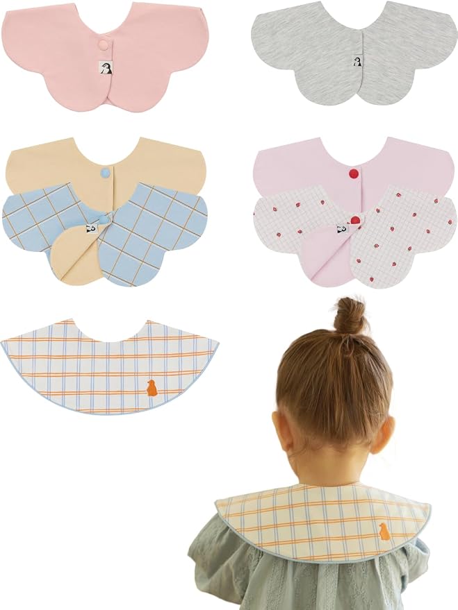 Konny Baby Bib 3/5/7-Pack Set, 360 ​​° Rotate, Soft and Absorbent Drooling by Konny