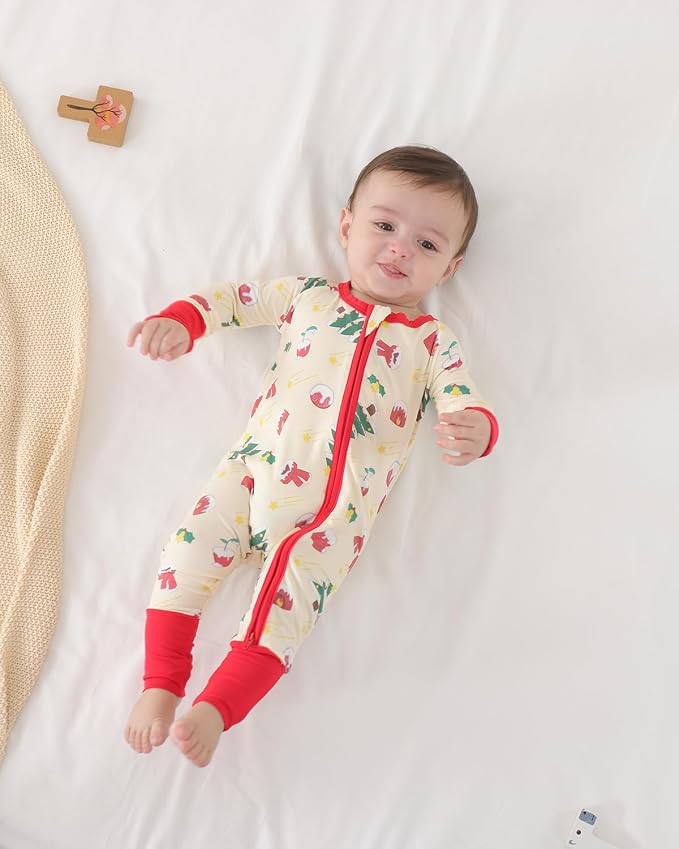 GUISBY Baby Footless Pajamas, Rayon of Bamboo, NB-2T | Rayon of bamboo softness - Image 5
