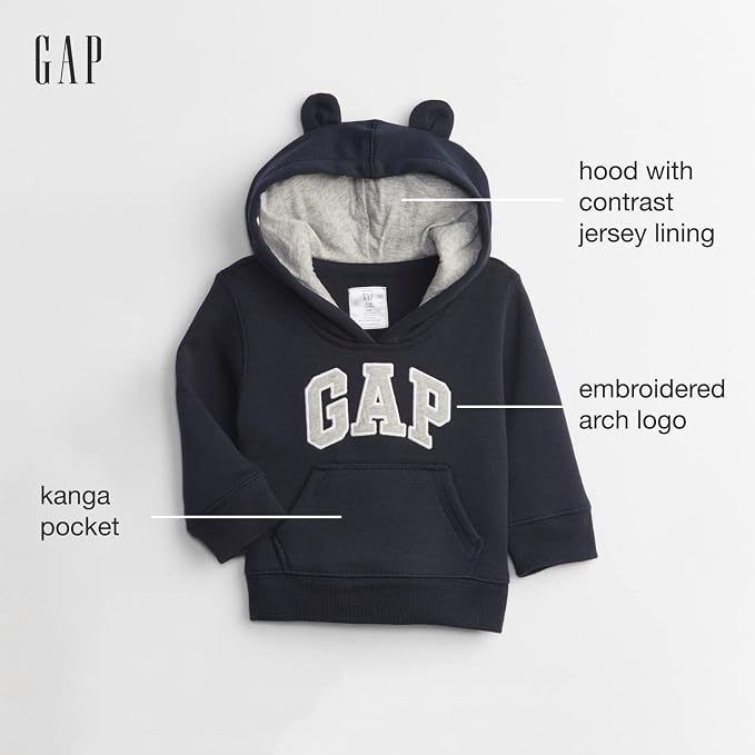 GAP Baby-Boys Logo Full-zip Hoodie - Image 2