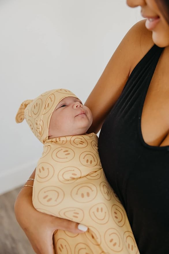 Copper Pearl Swaddle Blankets for Newborns | Soft Stretchy Receiving Blankets - Image 5