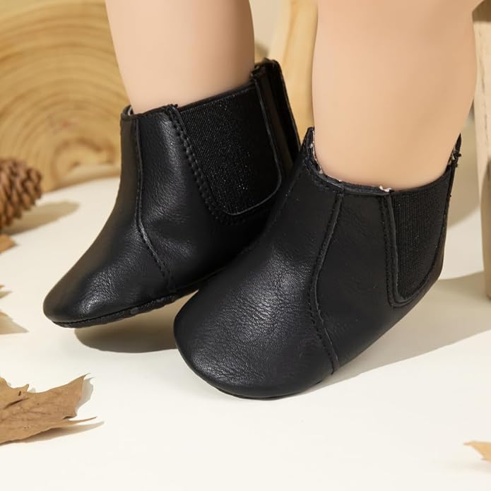 Meckior Baby Girls Cowboy Tassel Boots Side Zipper Moccasins Soft Bottom - Image 2