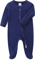 Hikido Baby Romper 100% Organic Cotton Pajamas One Piece Long Sleeve Zipper by Hikido