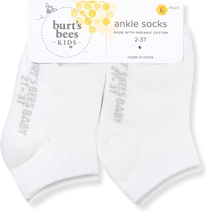 Burt's Bees Baby Organic Ankle & Crew Socks - Image 2