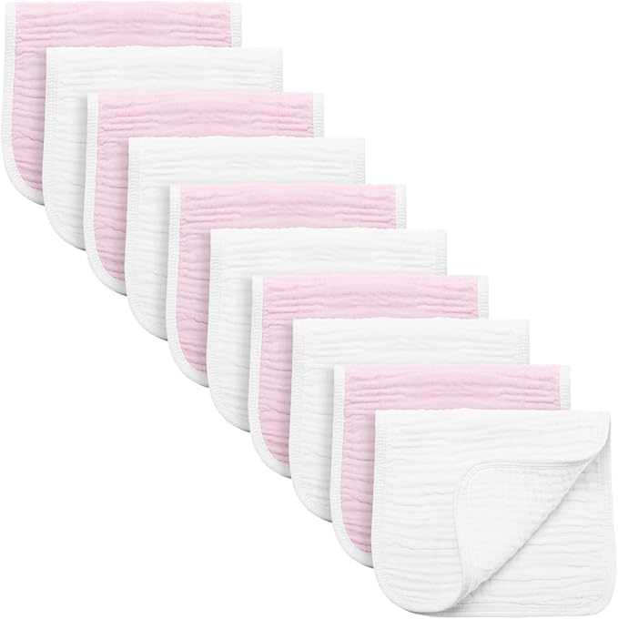 Burp Cloths Large, Muslin Burp Cloths by Synrroe