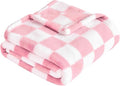 Yurhap Checkered Baby Blanket for Girls Pink Fleece Baby Blankets for Girls Boys by Yurhap