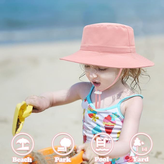Sarfel Baby Sun Hat Summer Baby Boy Hats UPF 50+ Sun Protection Toddler Hat - Image 3