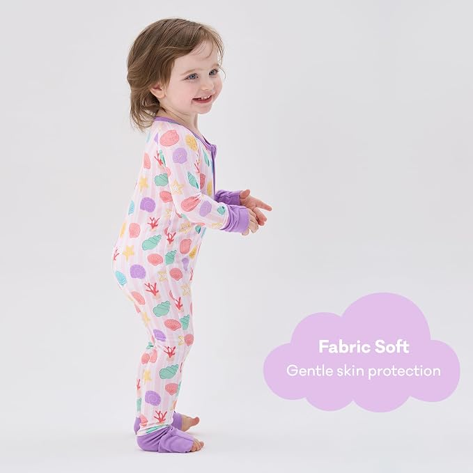 pureborn Baby Sleeper Viscose from Bamboo Zipper Footies 0-24 Months - Image 3