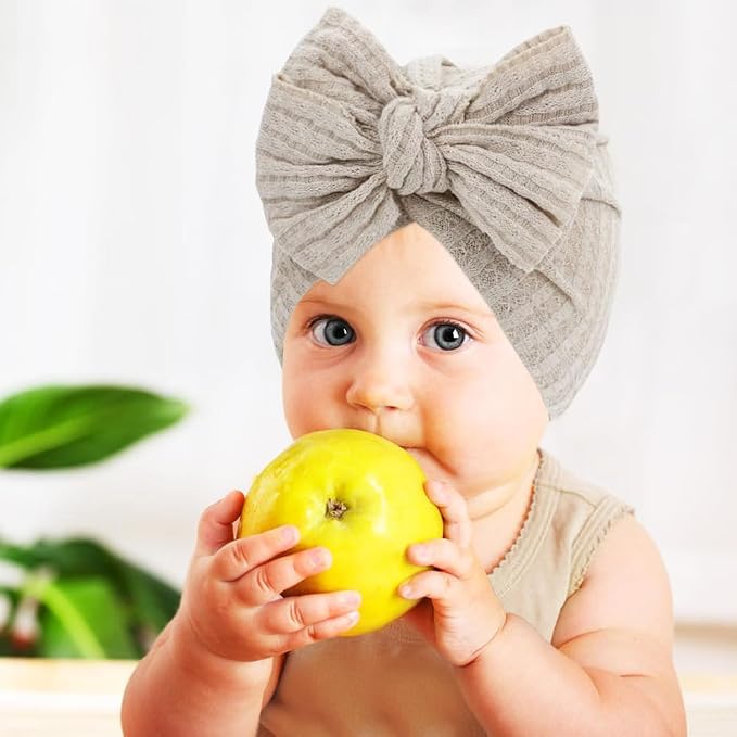 Cinaci 4 Pieces Baby Girls Turban Hats - Image 5