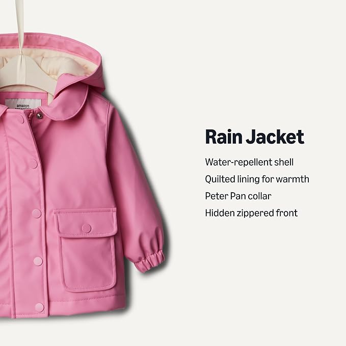 Amazon Essentials x Sofia Grainge Toddler and Baby Girls' Water-Repellent Rain - Image 2