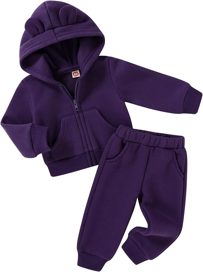Happy Town Baby Clothes for Girls Boys Clothes Solid Color Zipper Hoodie and by HappyTown