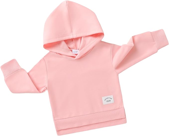 Happy Town Toddler Baby Boy Girl Sweatshirt Hoodie Pullover Fall Outfits Solid by HappyTown
