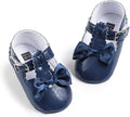 Meckior Infant Baby Girls Soft Sole Bowknot Princess Wedding Dress Mary Jane by Meckior