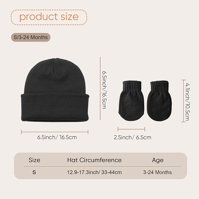 DRESHOW BQUBO 3 Pack Baby Beanies Toddler Kids Winter Hats Soft Knit Hat - Image 6
