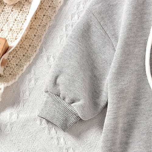 Unutiylo Unisex Baby Boys Girls Long Sleeve Infant Baby Zipper Hooded Jumpsuits - Image 6