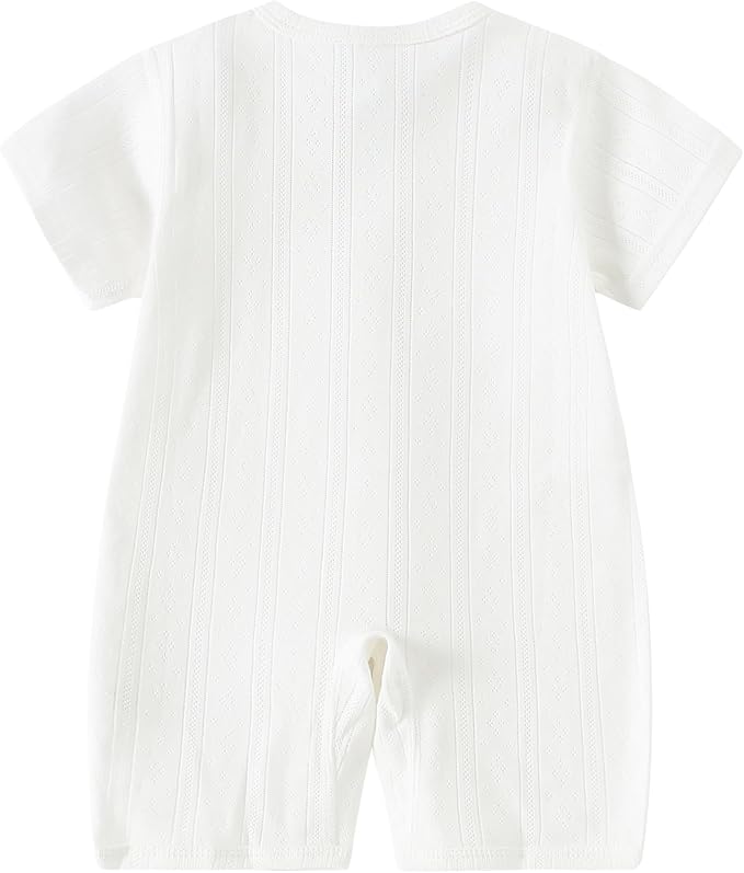 AMIYAN Unisex Baby Cotton Romper Boys Short Sleeve One-Piece Jumpsuit Infant - Image 5