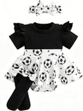 Giraropa Newborn Baby Girl Clothes Smocked Bubble Romper Dress + Socks + by Giraropa