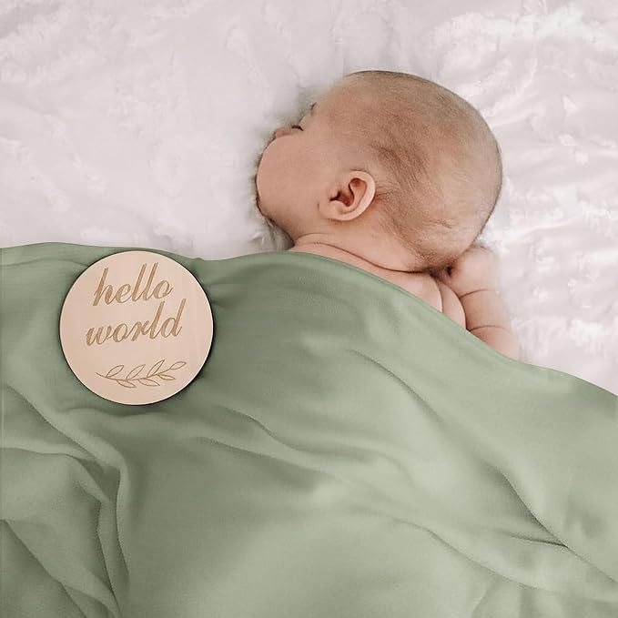 DRESHOW BQUBO Cotton Baby Swaddle Hat Set Newborn Infant Receiving Blankets - Image 3