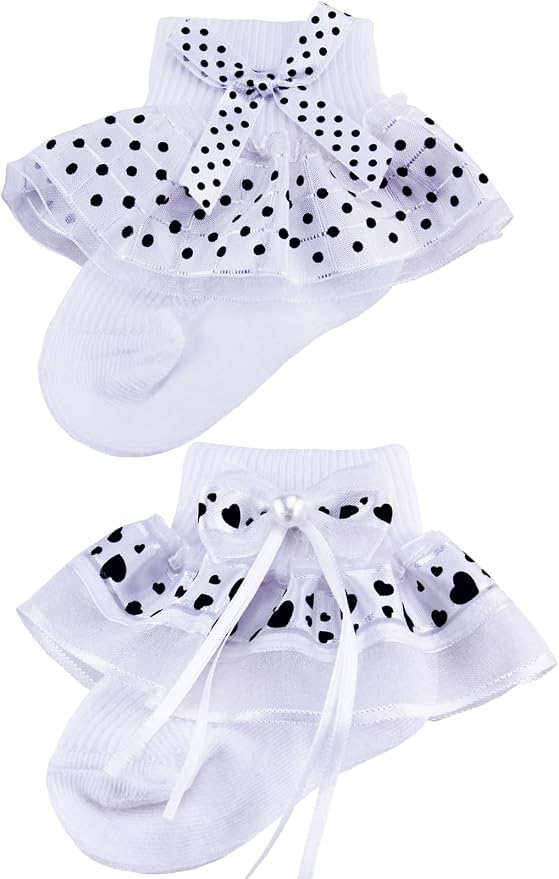 PrinceSasa Little Baby Girl Princess Lace Ruffles Socks Set - Image 2