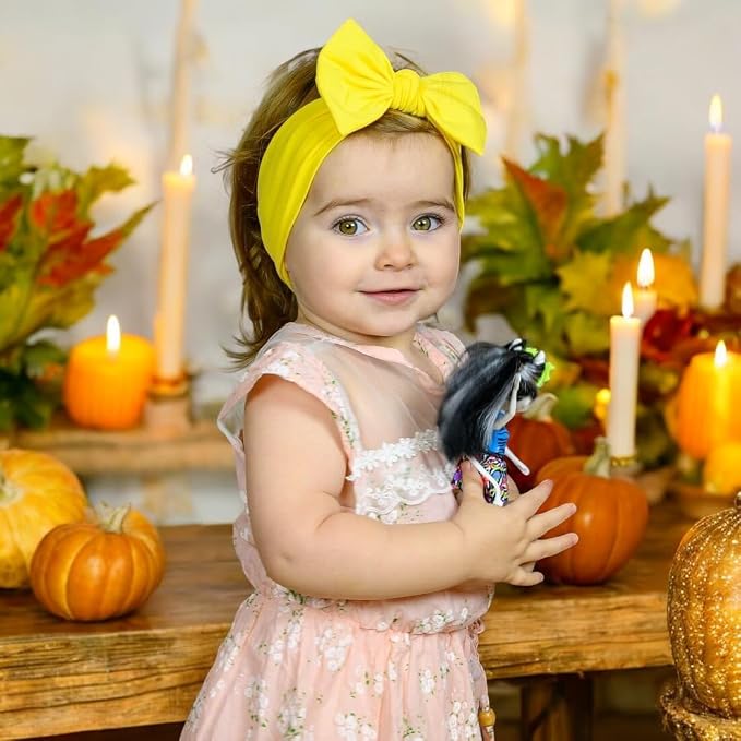 Baby Girl Headbands-Infant, Toddler Cotton Handmade Hairbands - Image 7