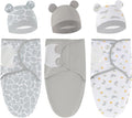 3-Pack Unisex Baby Swaddles for Newborns by Exemaba