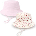Baby Sun Hat Infant Toddler Summer Cotton Yarn Bucket Hat by DANMY