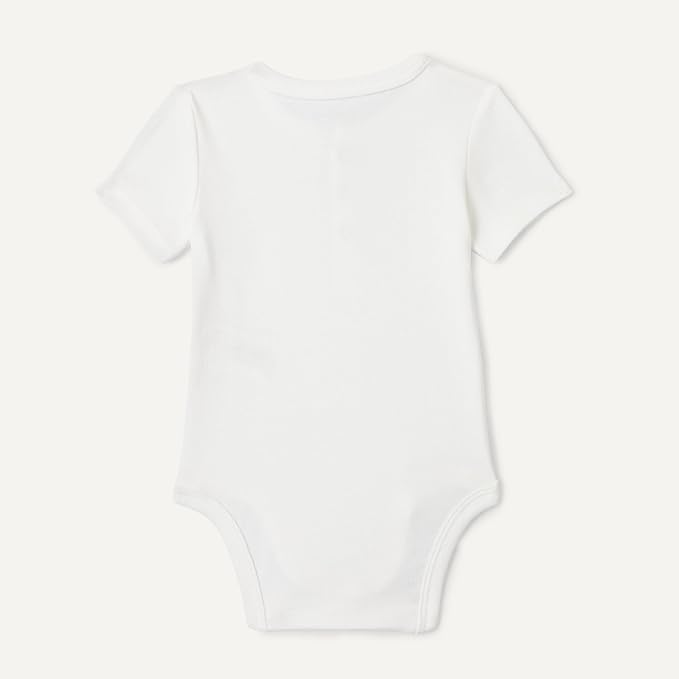 Amazon Essentials Unisex Babies' Short Sleeve Henley Bodysuit - Image 3